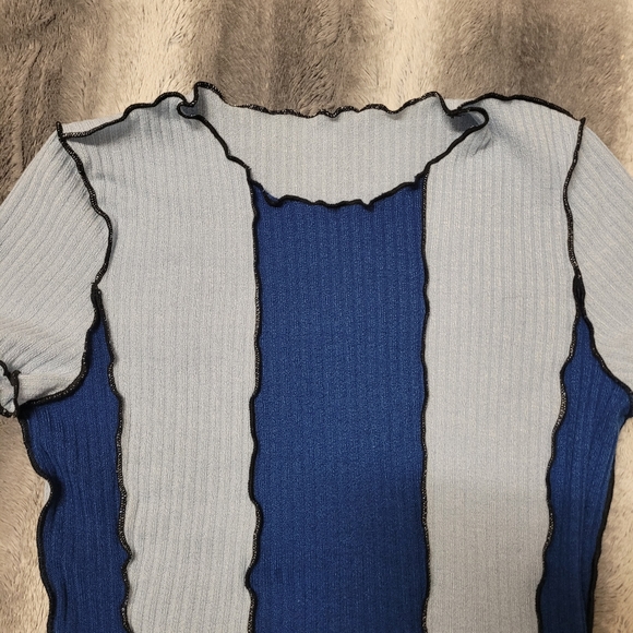 Cropped colorblock shirt size m - Picture 2 of 3